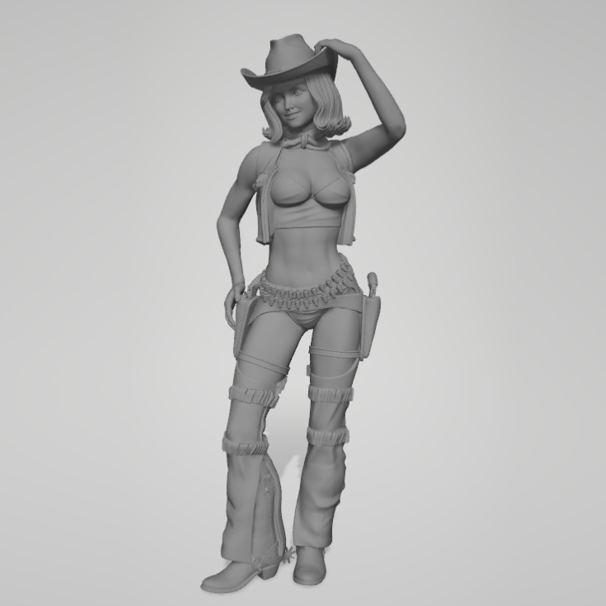 1/24 1/18 1/12 cowboy girl Una - Paint Model Kit review and price