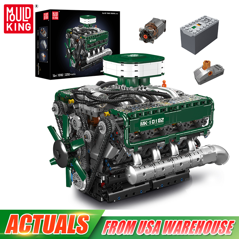 Mould King 10182 Technical Eng - Model Kit Engine review and price